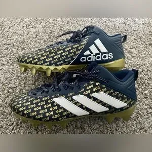 Adidas Nasty 404 Georgia Tech Men’s Size 11.5 football cleats navy/gold Adidas Georgia Tech 404 Football Cleats Navy Blue Gold  main image 2